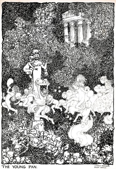 Le jeune Pan - Première étape - William Heath Robinson