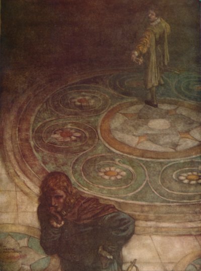 Viola : Encore une lutte difficile ! Quiconque je courtise, je voudrais être sa femme., 1923 - William Heath Robinson