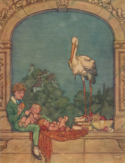 Nous lui apporterons deux petits, un frère et une sœur, vers 1930 - William Heath Robinson