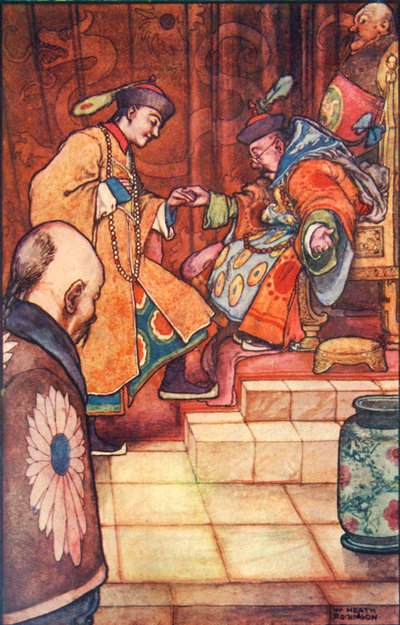 Quand le jeune homme est tombé à ses pieds, le sultan l