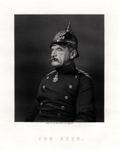 Albrecht Theodor Graf Emil von Roon, soldat et politicien prussien, 19ème siècle - W. Holl