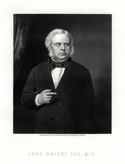 John Bright, homme politique radical et libéral britannique, 19e siècle - W. Holl