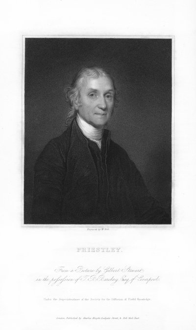 Joseph Priestley, chimiste anglais et ministre presbytérien, 1836 - W. Holl