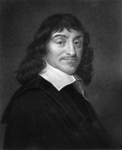 René Descartes, philosophe et mathématicien français du 17ème siècle, 1836 - W. Holl