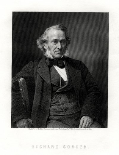 Richard Cobden, fabricant britannique, homme politique radical et libéral, XIXe siècle - W. Holl
