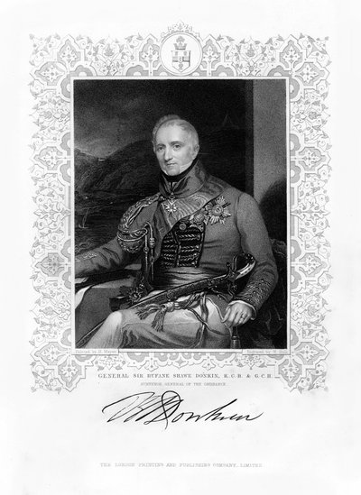 Sir Rufane Shaw Donkin, soldat britannique, 19e siècle - W. Holl