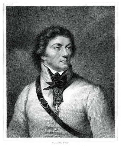 Tadeusz Kosciuszko, héros national polonais et lituanien, général et leader, 1833 - W. Holl