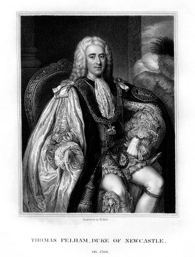Thomas Pelham-Holles, 1er duc de Newcastle-upon-Tyne, homme d