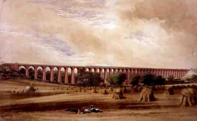 Viaduc de Welwyn, vers 1850 - W. Humber