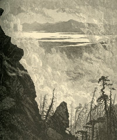 Aperçu du lac Champlain, depuis le sommet, 1874 - W. J. Linton