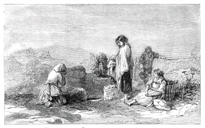 Pèlerins au Puits Saint - par F.W. Topham - de la nouvelle exposition d