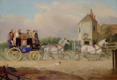 Stourbridge à Birmingham Royal Mail Coach, 1842 - W. J. Pringle