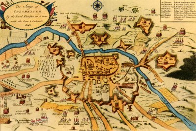 Le siège de Colchester par les forces du Parlement, 1648 - W Keymer