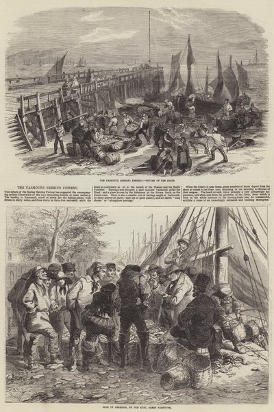 La pêche au hareng à Yarmouth - W. R. Woods