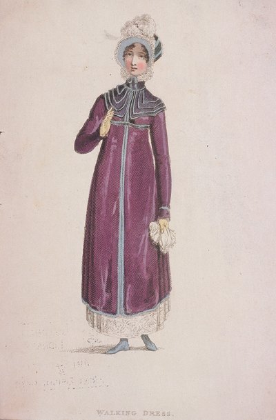 Une femme en robe de marche, vers 1810 - W Read
