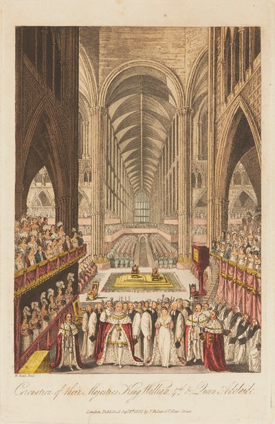 Le couronnement du roi Guillaume IV et de la reine Adélaïde - W. Read