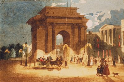 Hyde Park Corner, Westminster, Londres, vers 1835 - W Spooner