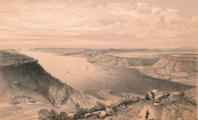Le côté nord du port de Sébastopol, depuis le sommet du port, 1856 - W Trask