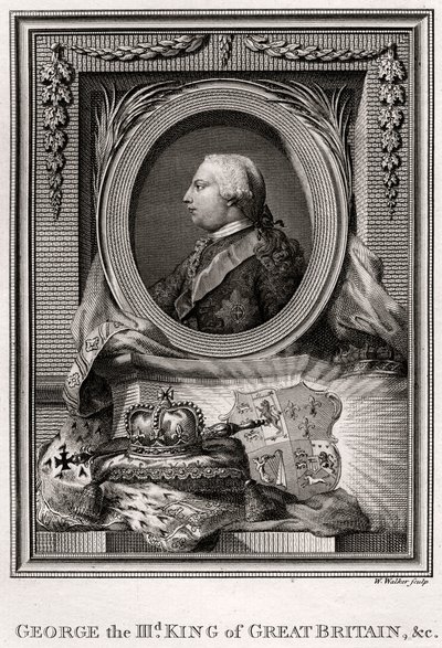 George III, Roi de Grande-Bretagne, 1777 - W. Walker