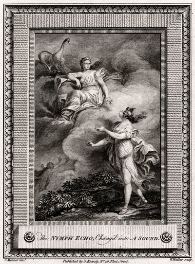 La Nymphe Echo, Changée en un Son, 1774 - W. Walker