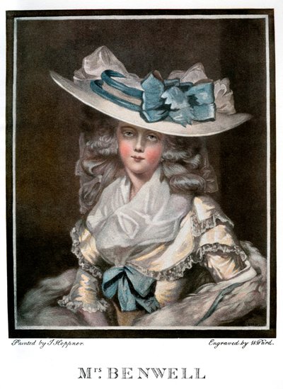 Portrait de Mary Benwell, vers 1785, 1901 - W Ward