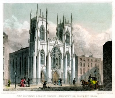 Nouvelle église nationale écossaise, rue Sidmouth et Grays Inn Road, Londres - W Watkins