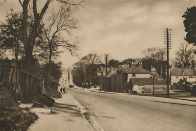 Où la route romaine vers Douvres croise Shooters Hill au-delà de Blackheath, vers 1935 - W. Whiffin