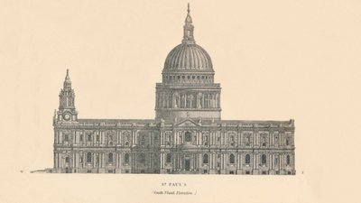 Saint-Paul - élévation du flanc sud, 1889 - W and AK Johnston