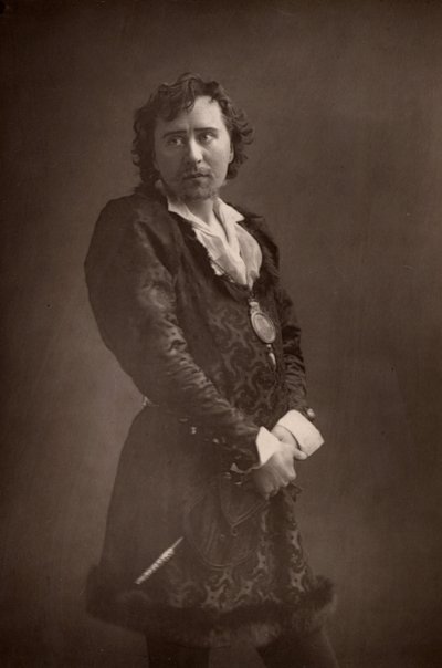 Herbert Beerbohm Tree (1853-1917) acteur-manager anglais. Fondateur de la Royal Academy of Dramatic Art (RADA). (Woodburytype) - W. and D. (after) Downey