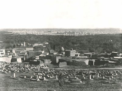 Panorama de la ville depuis Sulhieh, Damas, Syrie ottomane, 1895 - W and S Ltd
