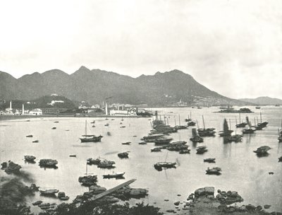 East Point montrant Victoria Hills, Hong Kong, 1895 - W and S Ltd