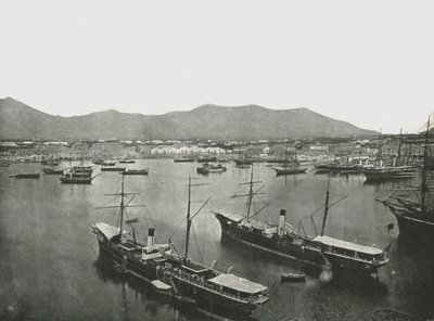 Vue générale du port, Palerme, Sicile, Italie, 1895 - W and S Ltd