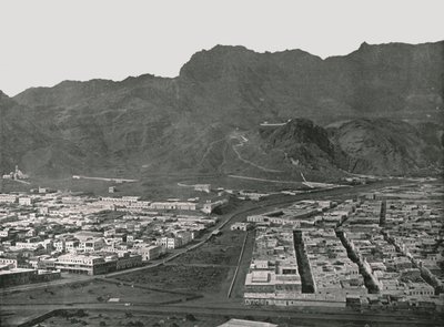 Vue générale montrant le marché aux chameaux, Aden, 1895 - W and S Ltd