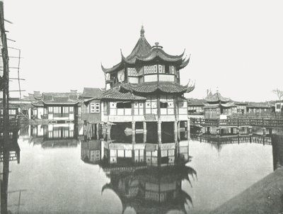 Un des jardins publics de thé, Shanghai, Chine, 1895 - W and S Ltd