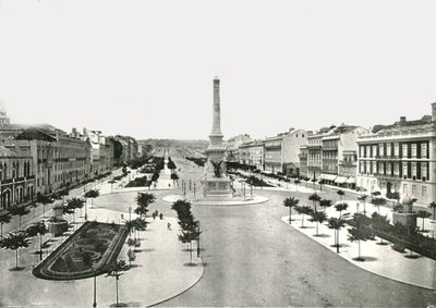 Place des Restauradores, Lisbonne, Portugal, 1895 - W and S Ltd