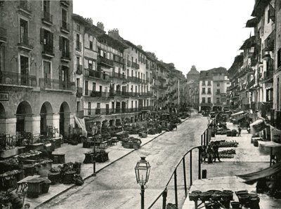 La place du marché, Saragosse, Espagne, 1895 - W and S Ltd