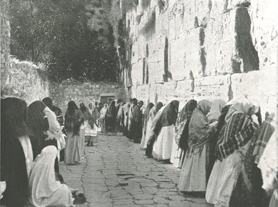 Le Mur des Lamentations, Jérusalem, Palestine, 1895 - W and S Ltd