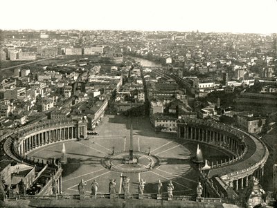 Vue depuis le dôme de Saint-Pierre, Rome, Italie, 1895 - W and S Ltd