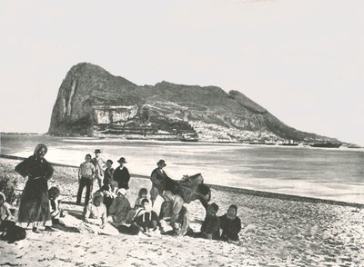 Vue du Rocher depuis la mer, Gibraltar - W and S Ltd