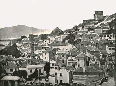 Vue de la ville, Gibraltar, 1895 - W and S Ltd