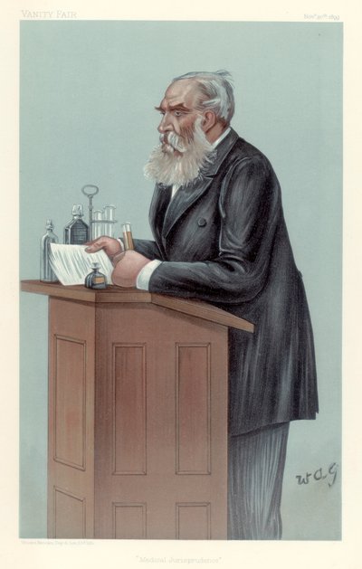 Thomas Stevenson, scientifique médico-légal britannique, 1899 - Wag