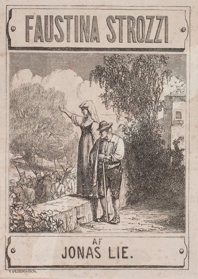 Page de titre de Jonas Lie, "Faustina Strozzi" - Waldemar Bøhme