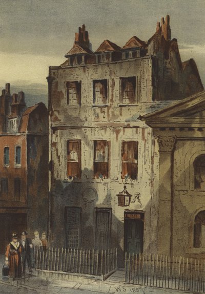 Maison de Sir Isaac Newton, rue St Martin, Leicester Square - Waldo Sargeant