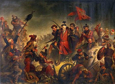 Mort de Stanislaw Zolkiewski dans une bataille de Cecora 1620 - Walery Eljasz Radzikowski