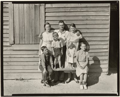Famille de métayers, comté de Hale, Alabama / Famille Burroughs, comté de Hale, Alabama - Walker Evans