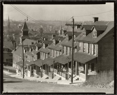 Maisons bifamiliales à Bethlehem, Pennsylvanie - Walker Evans
