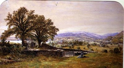 Dame dans un paysage, Ambleside - Waller Hugh Paton