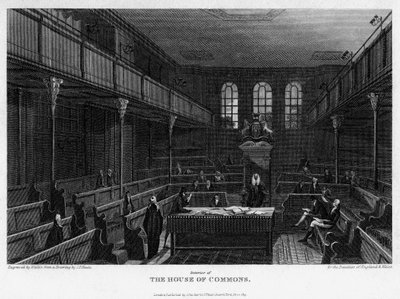 Chambre des communes, Westminster, Londres, 1815 - Wallis