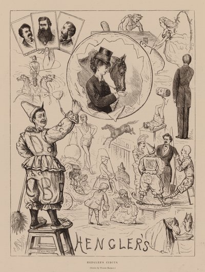 Le cirque de Hengler (gravure) - Wallis Mackay