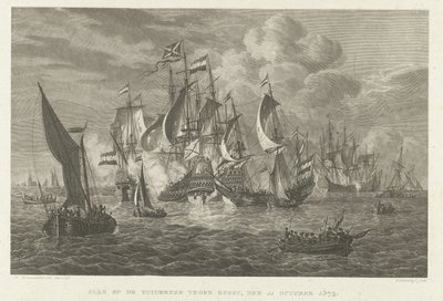 La bataille sur le Zuiderzee contre Bossu, 1573 - Walraad Nieuwhoff
